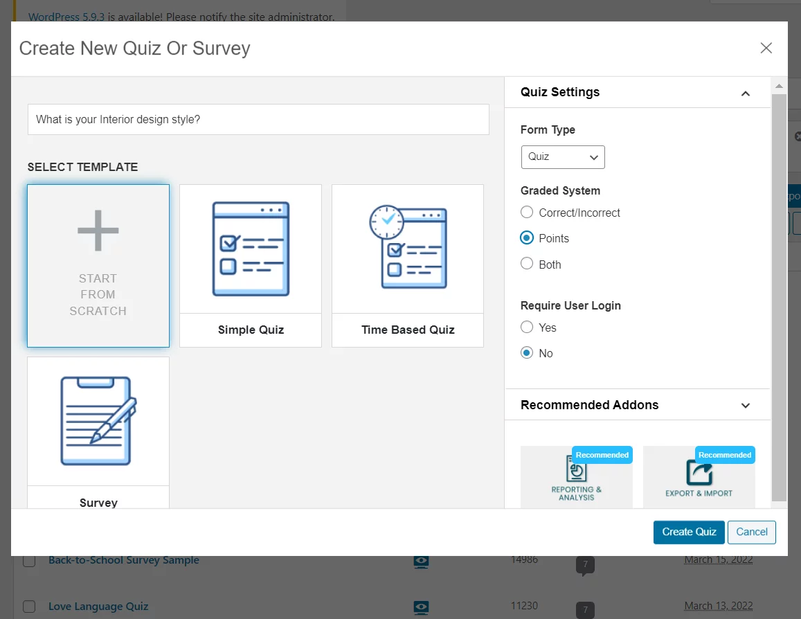 How to create an Interior design style quiz- Creating the Quiz
