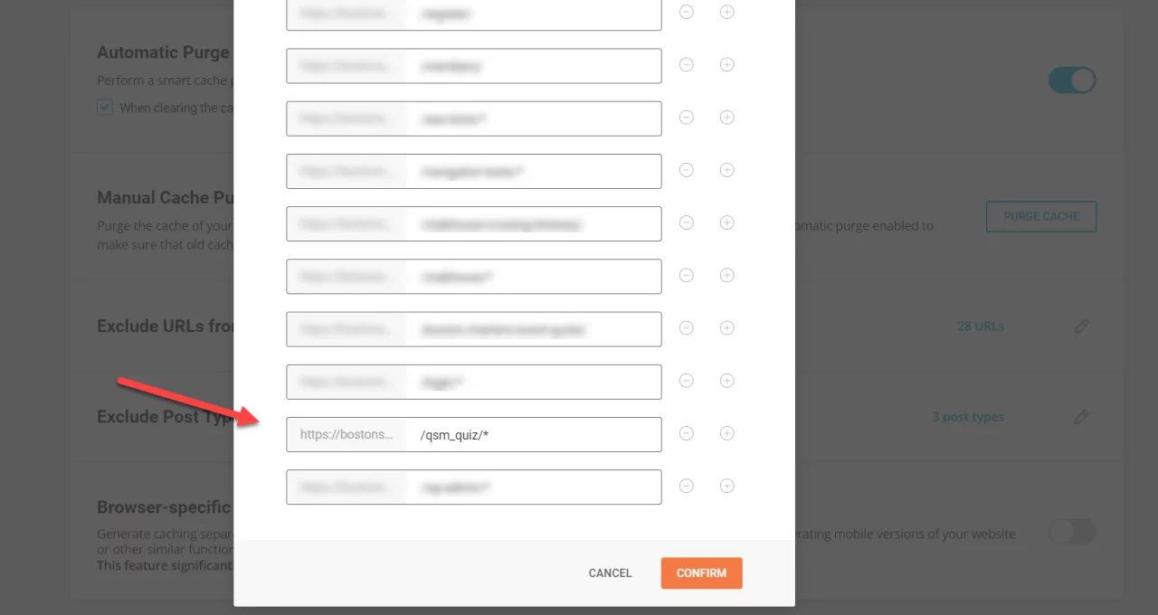 SG Caching - Exclude QSM-quiz