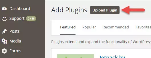 Upload and activate the OTGS installer