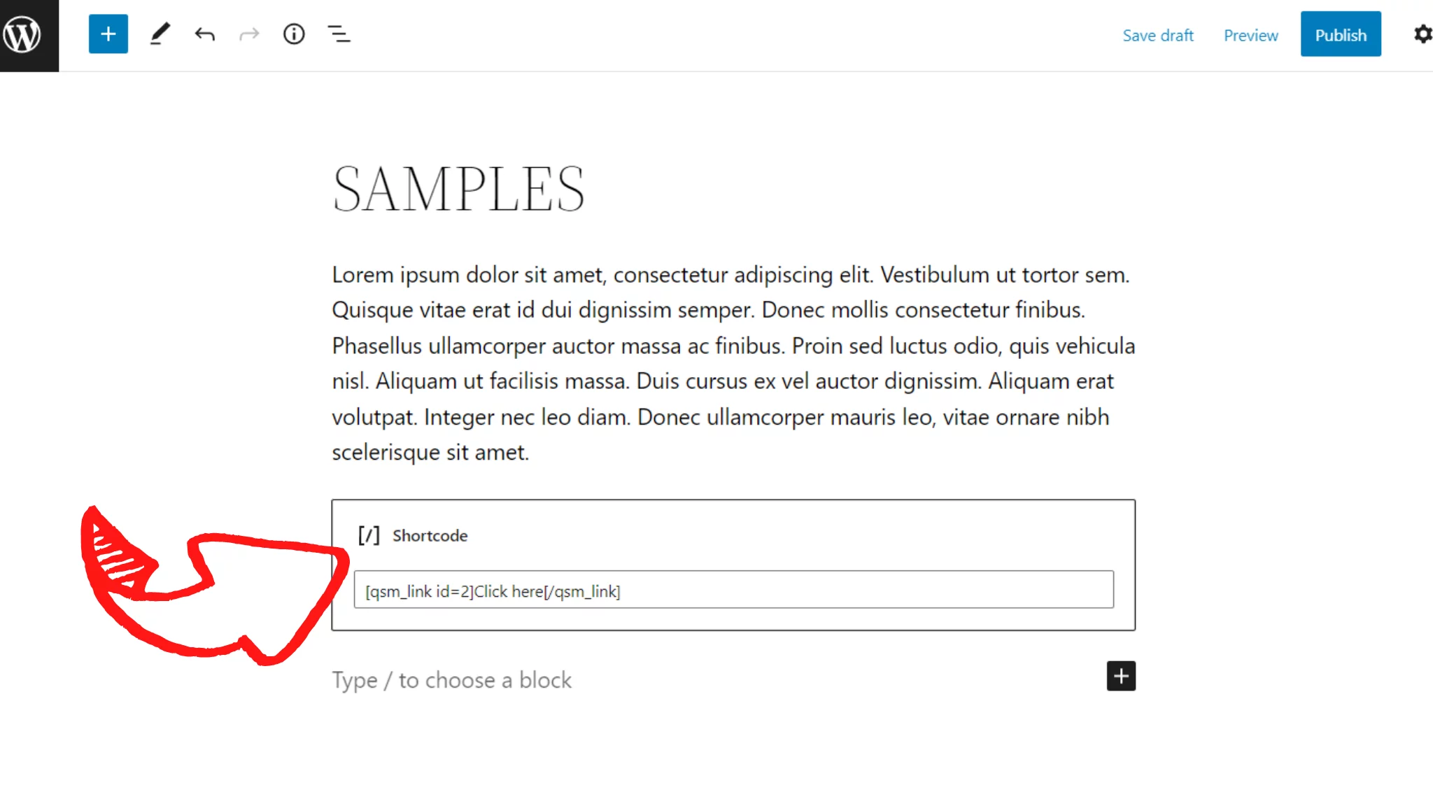 Quiz Embed: 4 best ways- By linking through shortcode