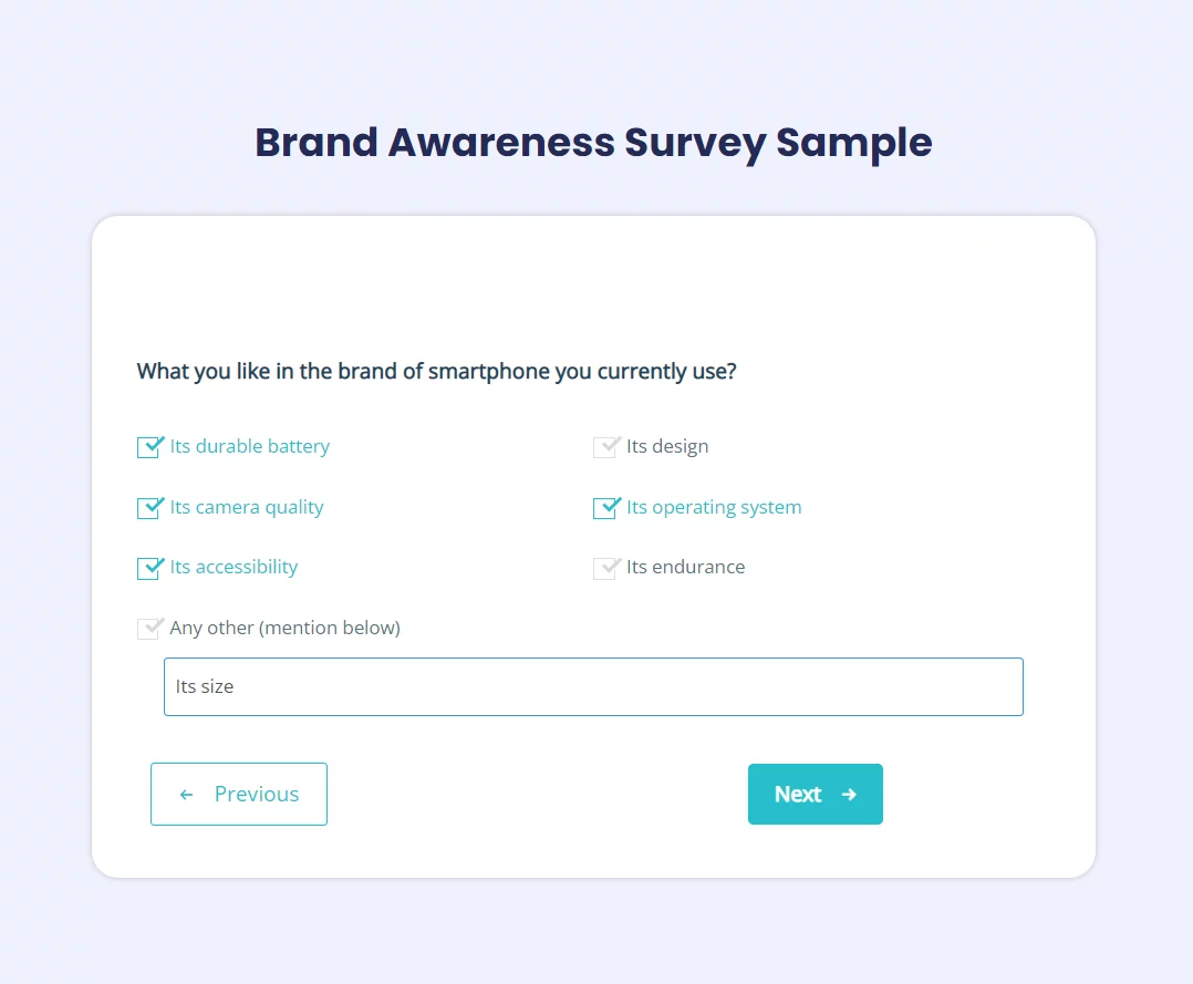 Brand Awareness Questionnaire & Creating the Survey