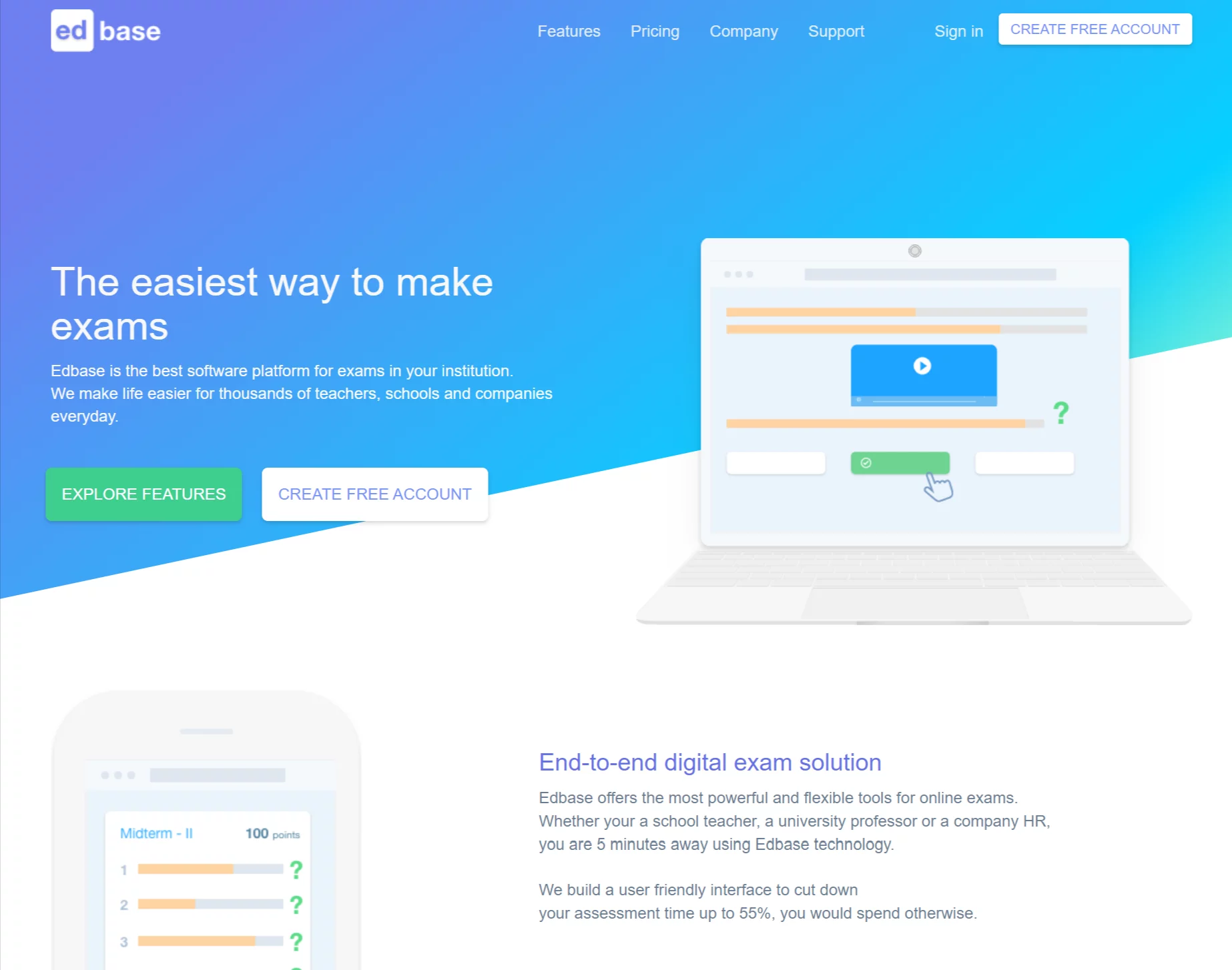 Easy Test Maker Alternatives- EdBase
