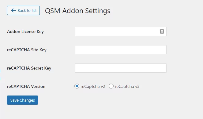 Quiz and Survey Master - reCaptcha Addon - Addon License Key