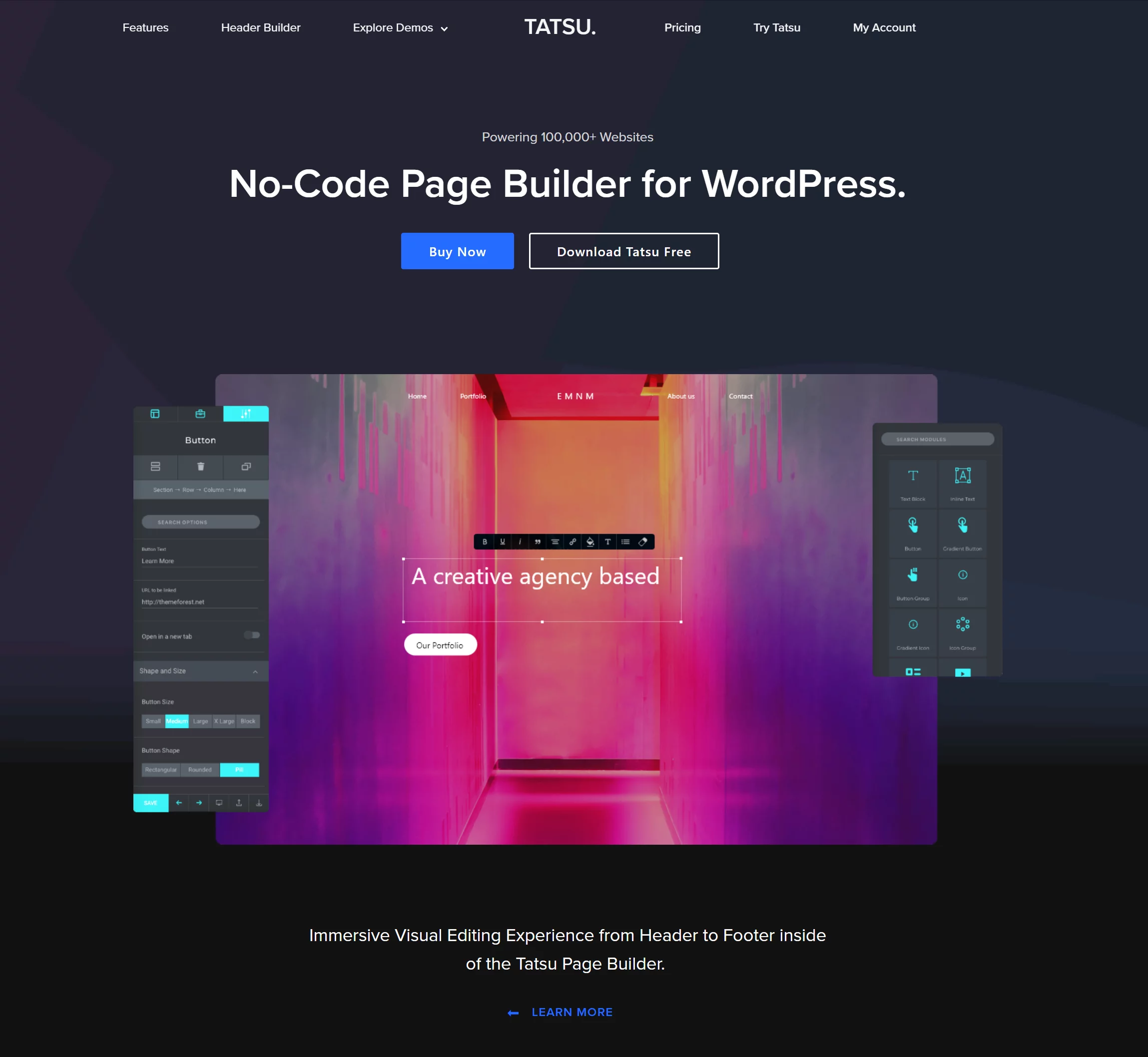 Best Landing Page Builders- Tatsu