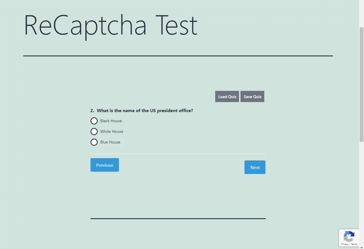 qsm recaptcha 3 in cation
