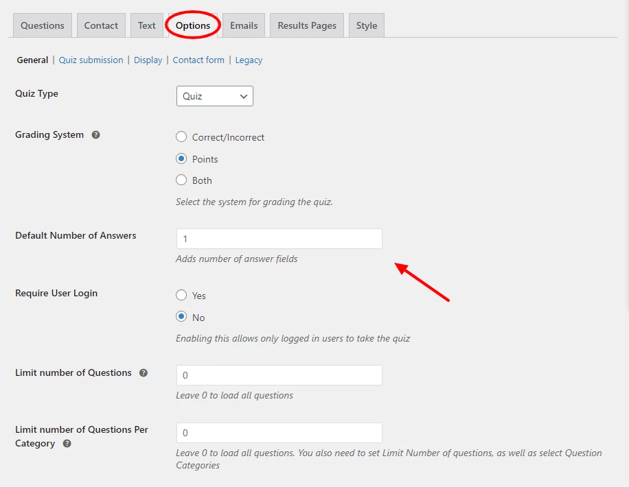 How to create a vocabulary quiz- Customizing Tabs