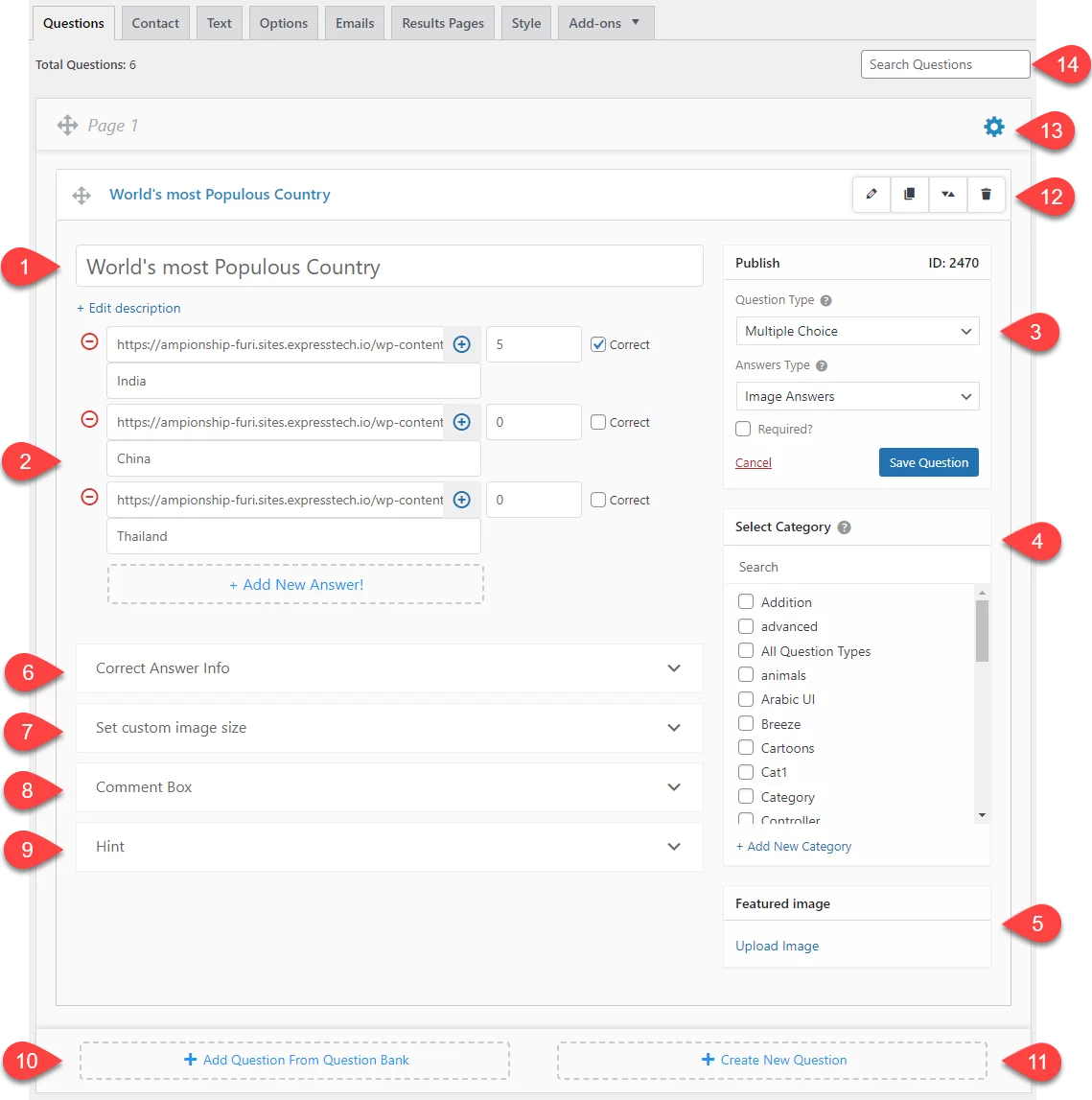 Adding and Editing Pages and Questions (Questions Tab) Questions tab updated 2023 1