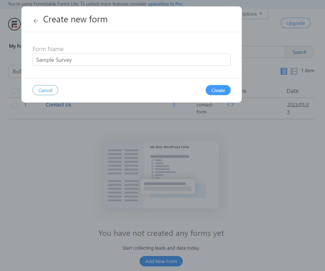 QSM vs Formidable Forms: Creating a Survey