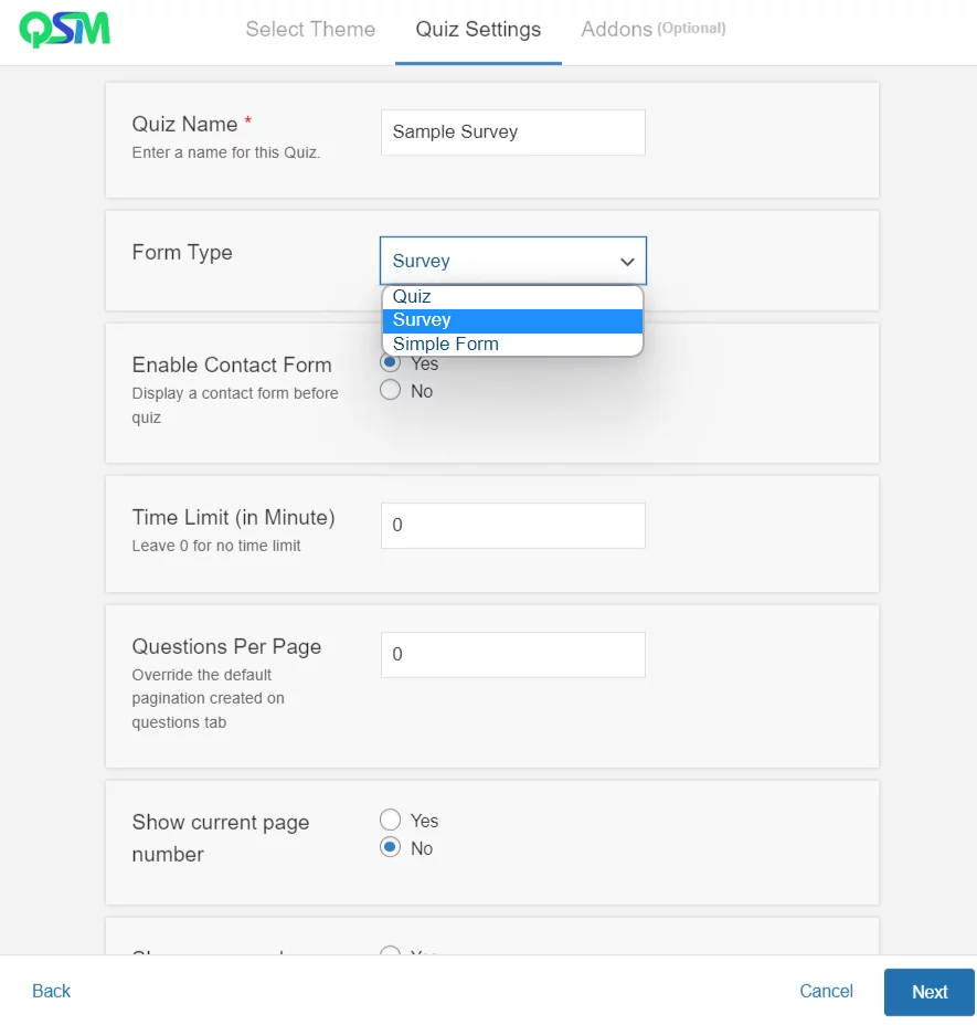 QSM vs Formidable Forms: Creating a Survey