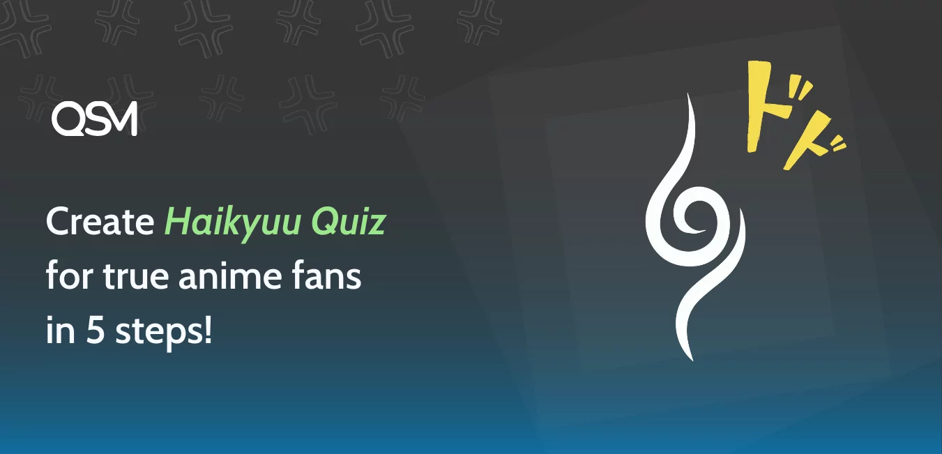 Create Haikyuu Quiz for true anime fans in 5 steps