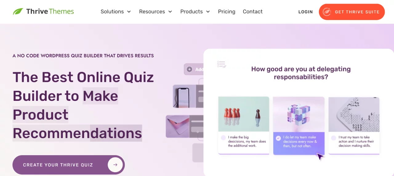 Thrive Quiz Builder - Top 5 WordPress Trivia Quiz Plugins