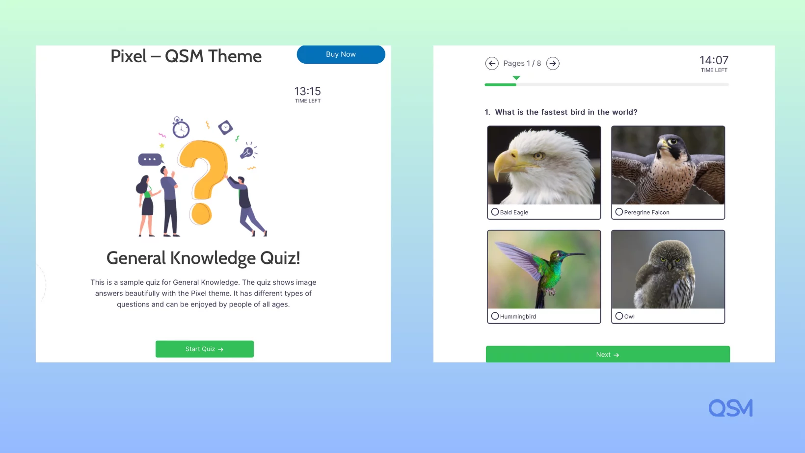 Pixel QSM theme
