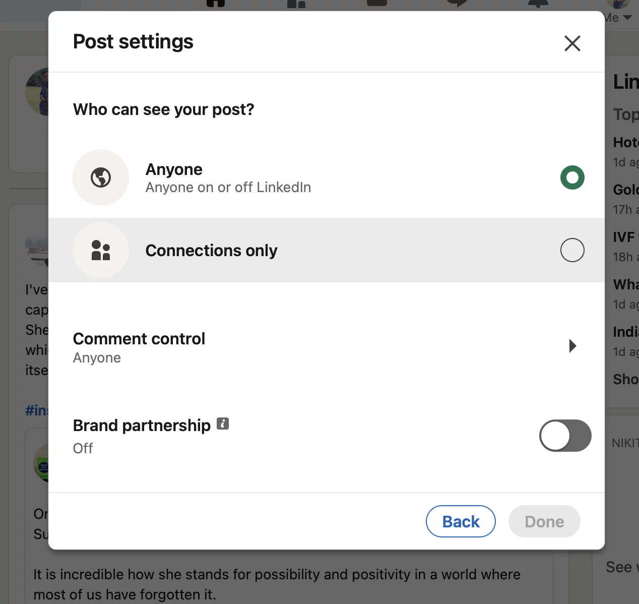 linkedln-quiz-post-settings