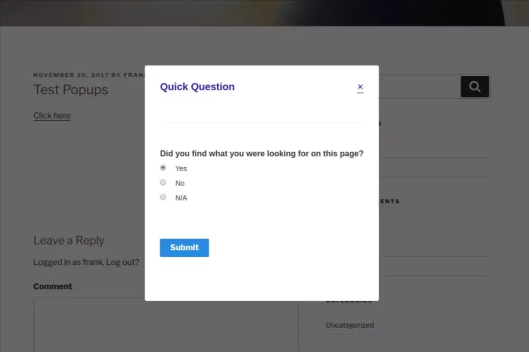 Simple Popup - Boosting Engagement with Quizzes