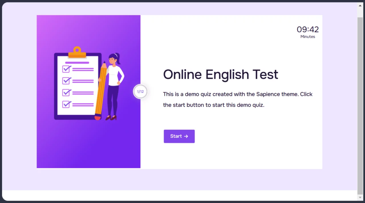 Sapience - QSM Quizzes Maker Theme