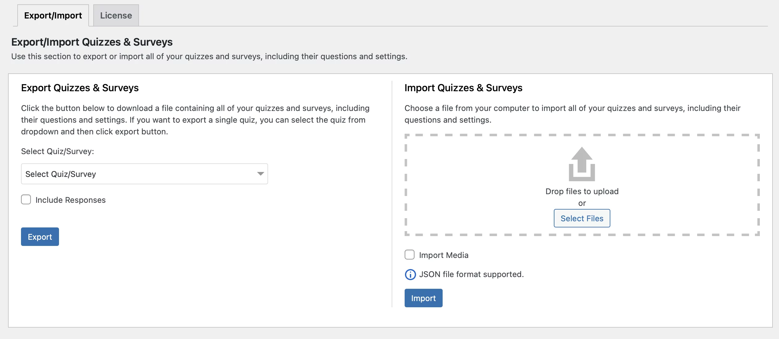 export import quiz