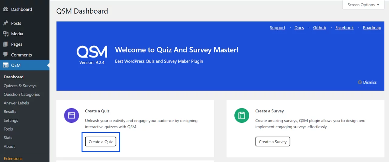 QSM - Create a Quiz