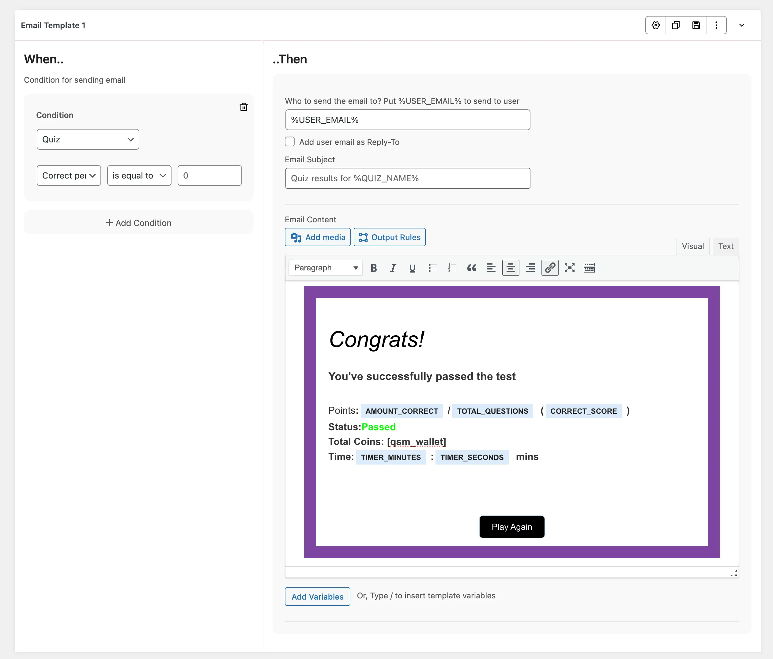 qsm email templates