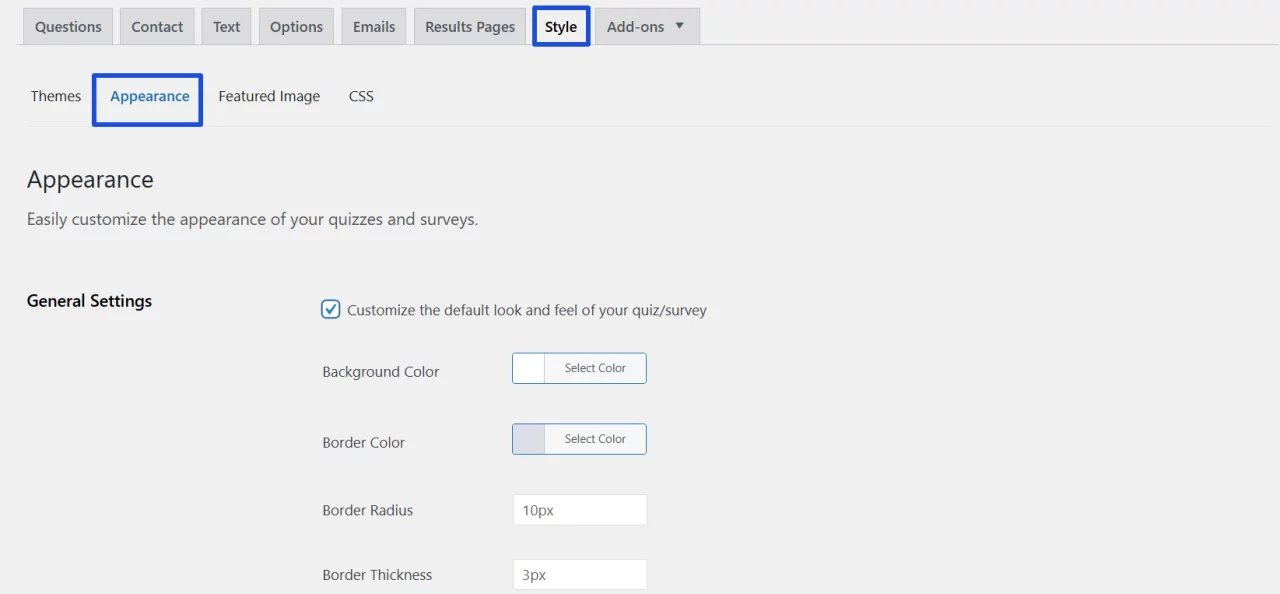 Ultimate Add-on - Customize Quiz Design to Align with Your Brand