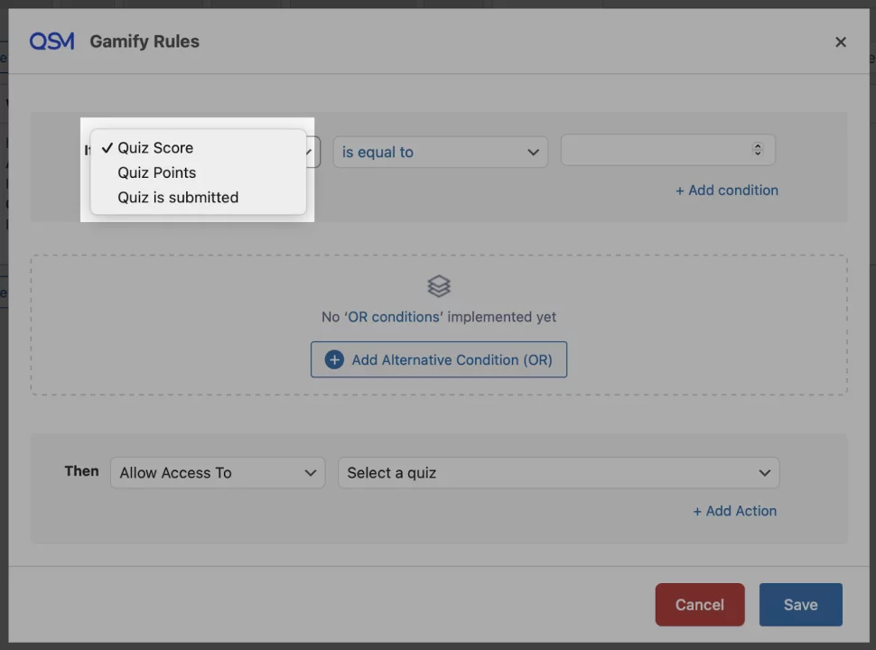 QSM for Fun and Effective Assessments - Gamify