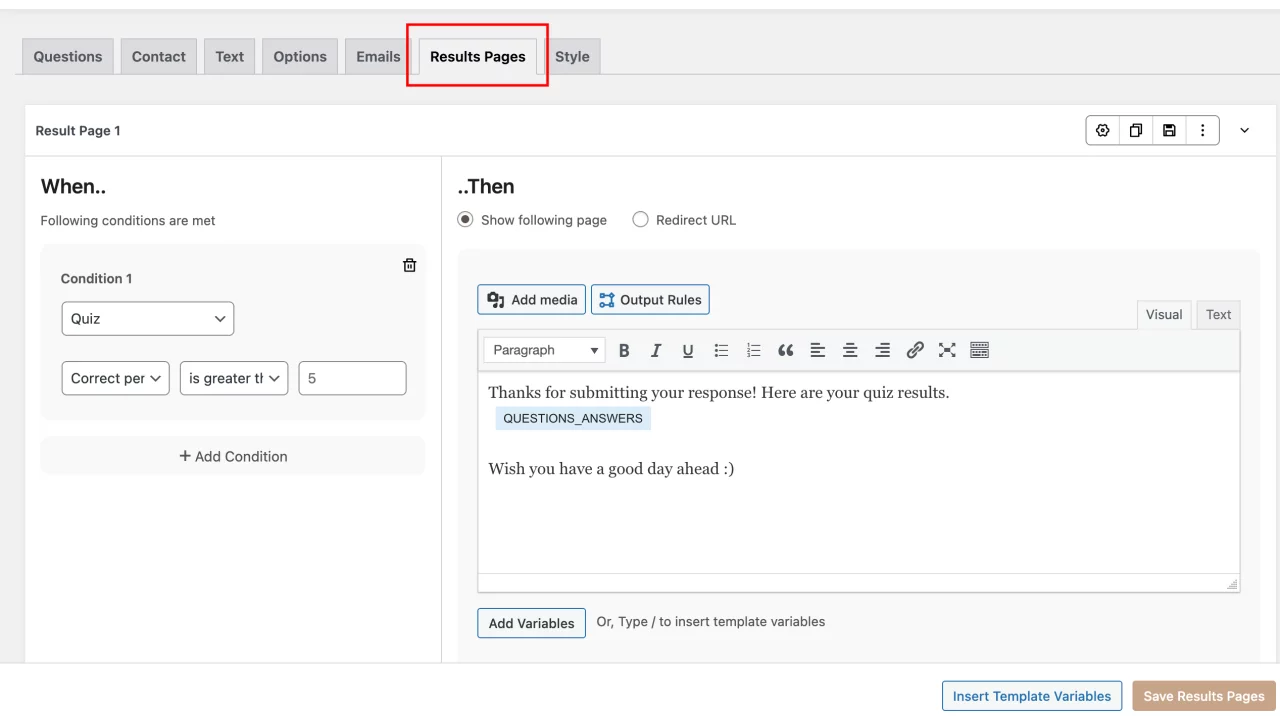 How to Create a Free True or False Quiz in WordPress? (4 Easy Steps) True or False Quiz in WordPress - Results