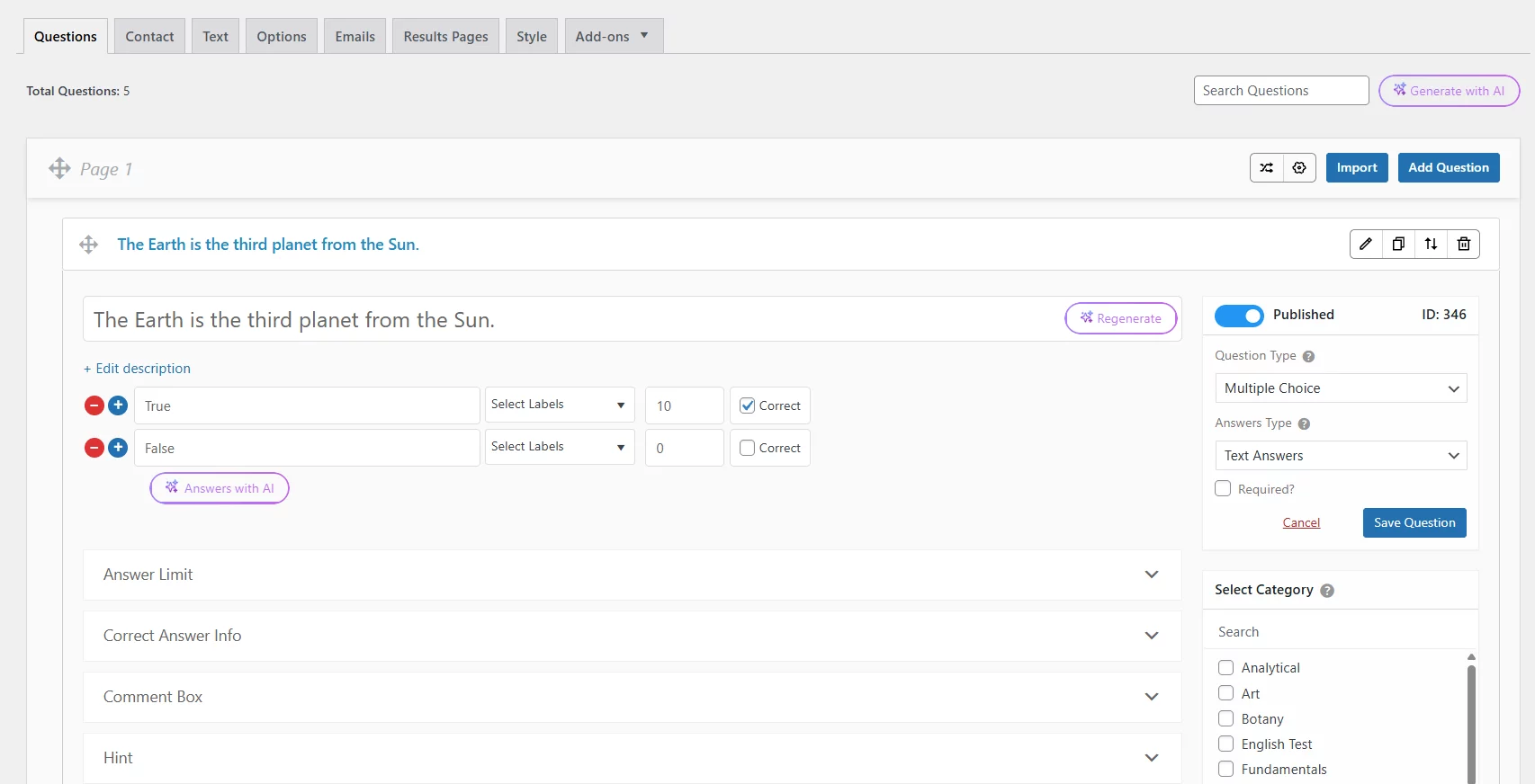How to Create a Quiz in WordPress: 5 Easy Steps (No Coding) qsm question tab